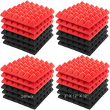 Paneles Acústicos JBER, 24 Pack 2 X 12 X 12, Fonoabsorbentes