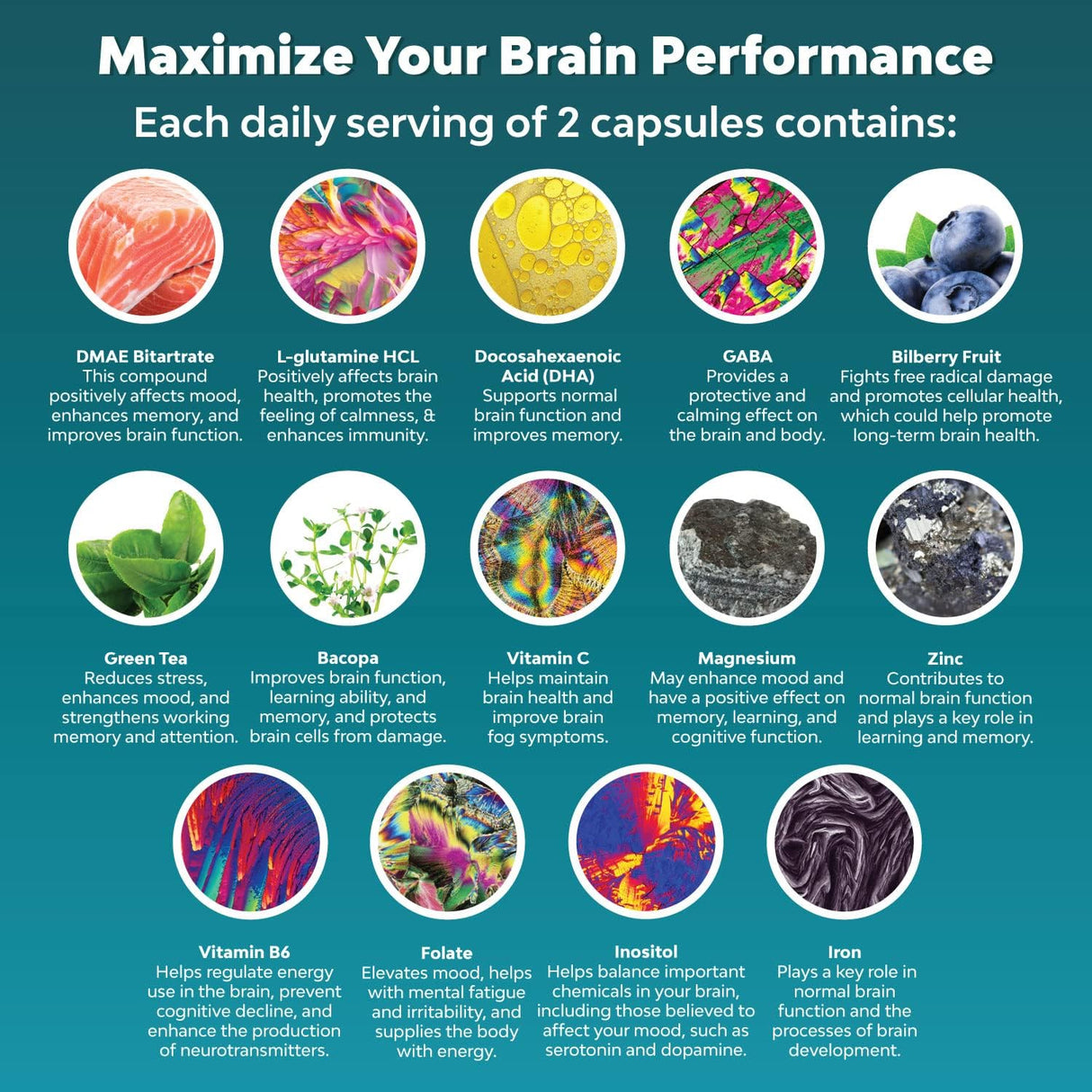 Suplementos Alimenticios rendimiento mental