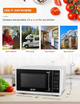 Microondas Comercial Chef 0.9 pies cúbicos, 900W, 10 niveles