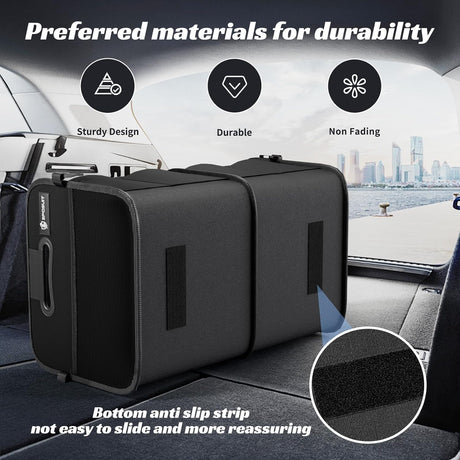 Organizador de Maletero Plegable 70L con 11 Bolsillos