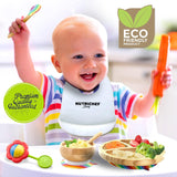 Juego de vajilla de bambú para bebe NutriChef NCBPS19