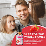 Suplemento de Hierro Líquido para Mujeres, Hombres y Niños, 2oz