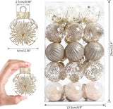 Adornos Navideños, Marca Desconocida, 30ct, 60mm, Shatterproof