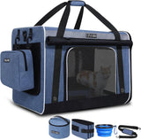 Transportín Extra Grande para Gato Petskd, 5 Ventanas, 55LBS