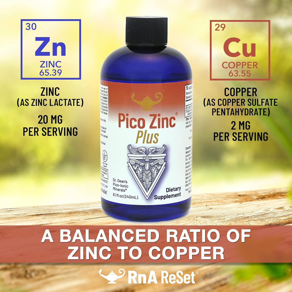 Suplementos  Zinc Plus solución de picometer zinc y cobre