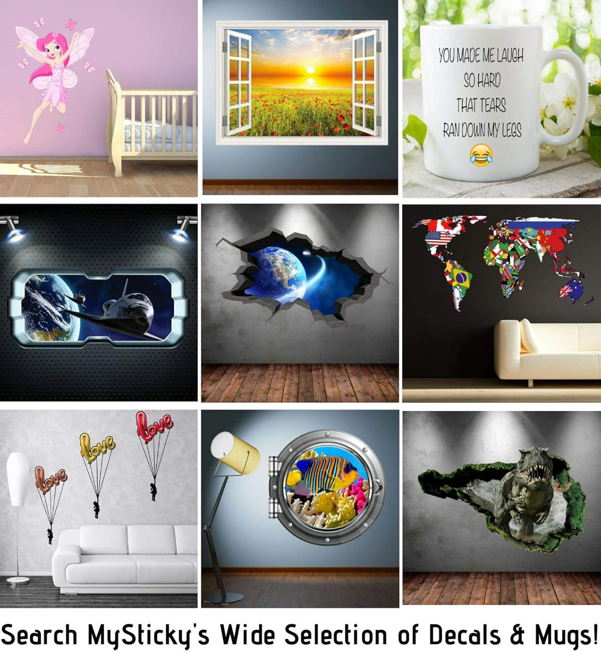 Vinilo Personalizado 3D Graffiti | Decoración Removible MYS105-Medio