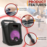 Parlante Portátil Bluetooth PYLE-PRO PPHP87TLB