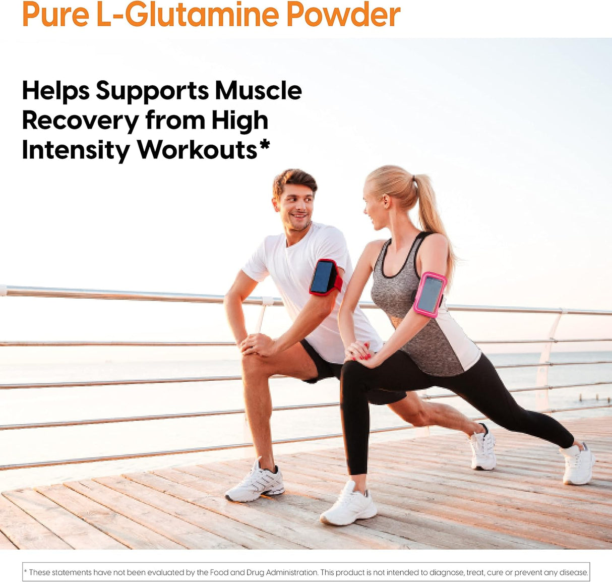 DocSuplementos de L-glutamina apoya la masa muscular 300g