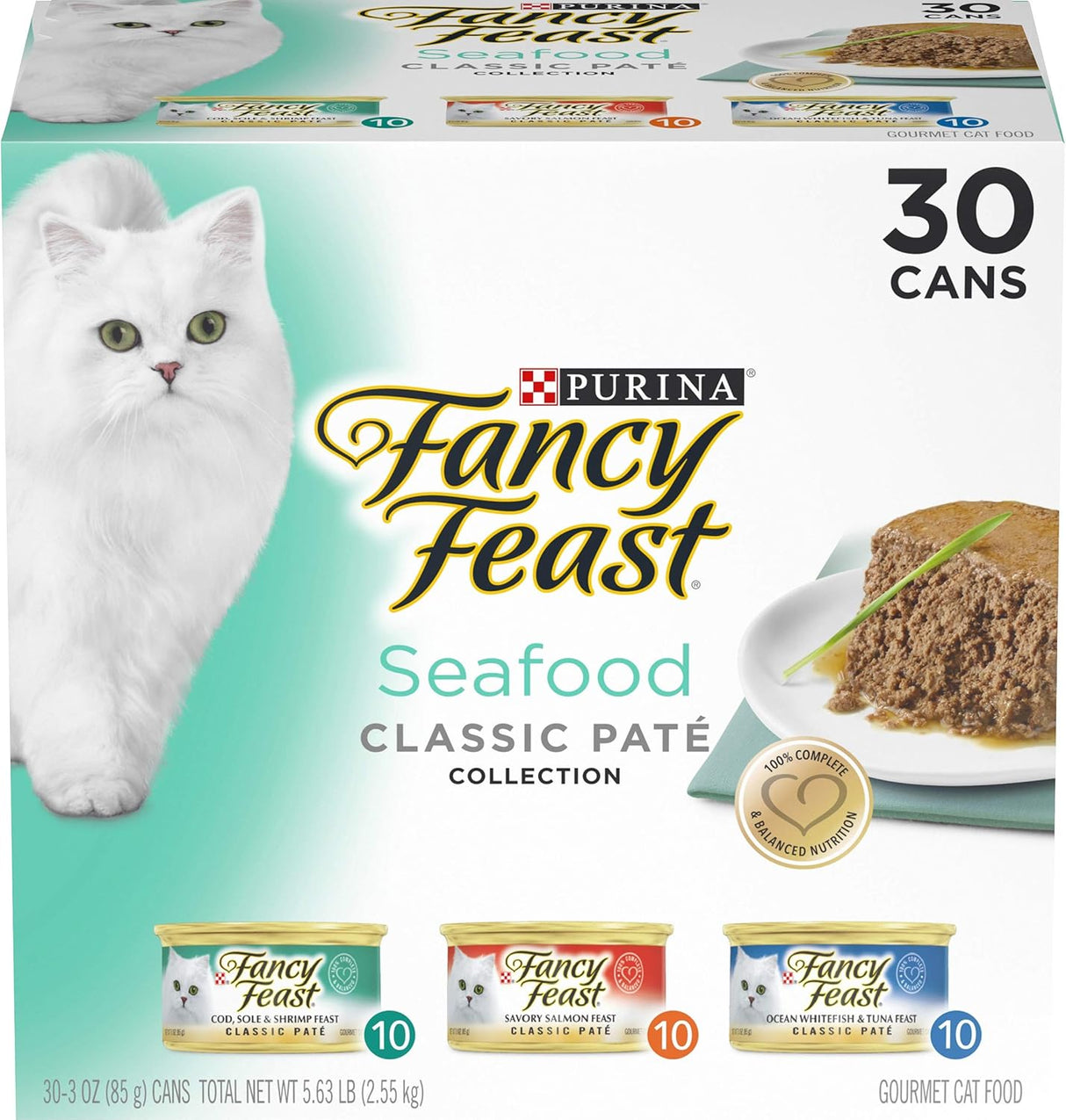 Paquete variado de alimentos húmedos para gatos sin granos