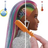 BarbieLeopardRainbowCabelloDoll conCambioColor y Accesorios para niños