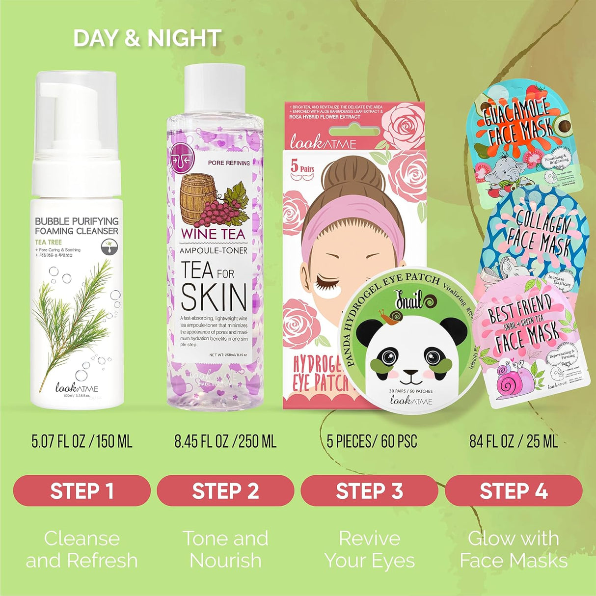 Set de Cuidado Facial Coreano - Kits Simplificados Kbeauty