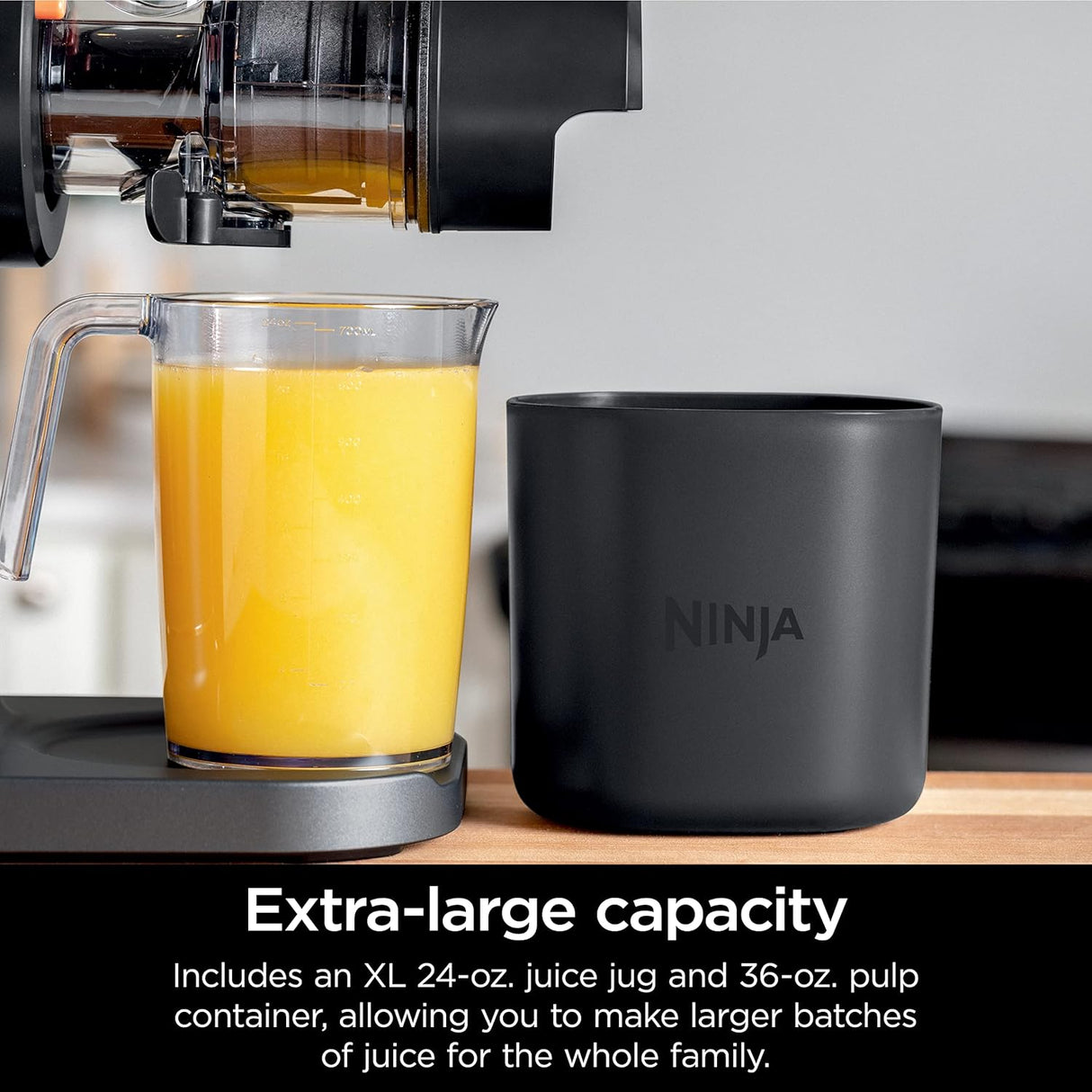 Extractor de jugos Ninja, prensado en frío, modelo JC151