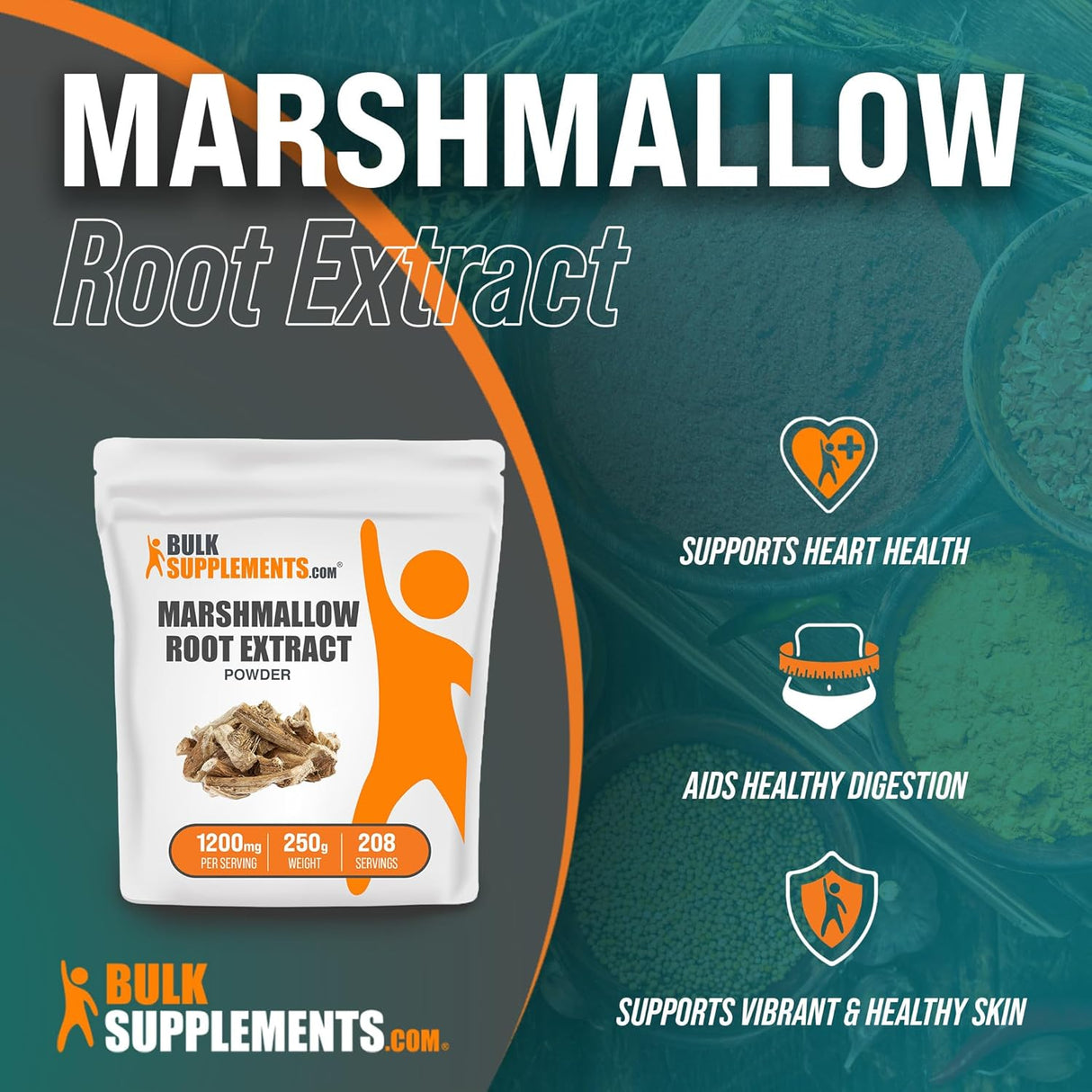 Suplemento BULKSUPPLEMENTS  Extracto de raíz de malvavisco