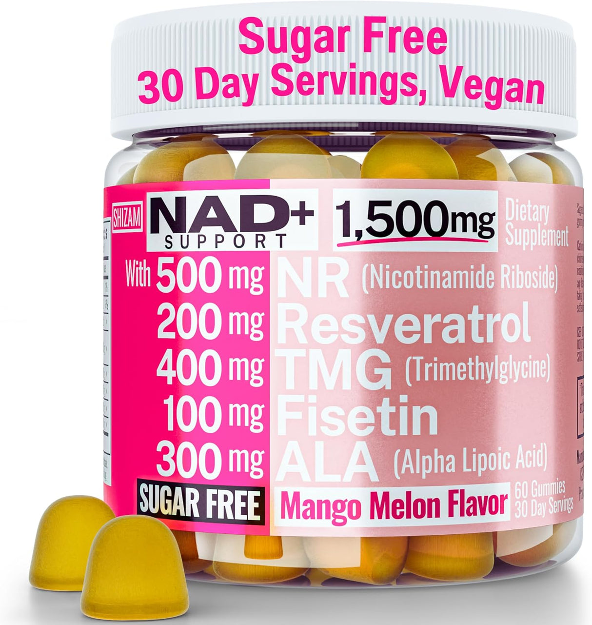 Suplemento Gomitas NAD+ 1500mg | Suplemento Antioxidante Alt