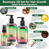 Shampoo y acondicionador para el crecimiento del cabello