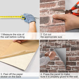 Paneles 3D Autoadhesivos de Ladrillo, 40PCS, Decoración Hogar