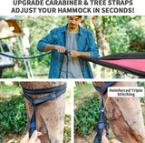 Hamaca Camping con Mosquitera y Tarp, Portátil, Doble, Nylon