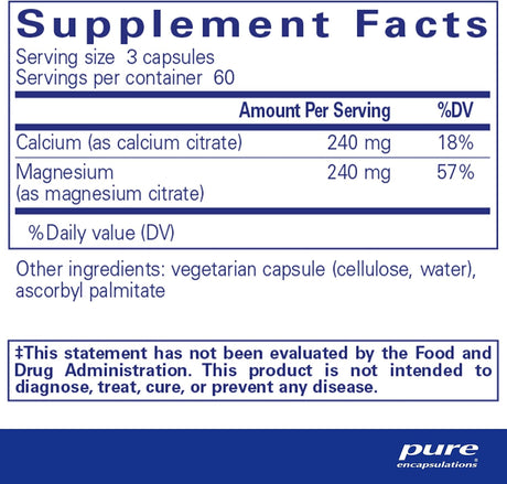 Suplementos Alimenticios Calcio magnesio