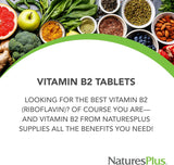 Natures Plus Vitamina B2 Riboflavina 250 mg 60 Tabletas