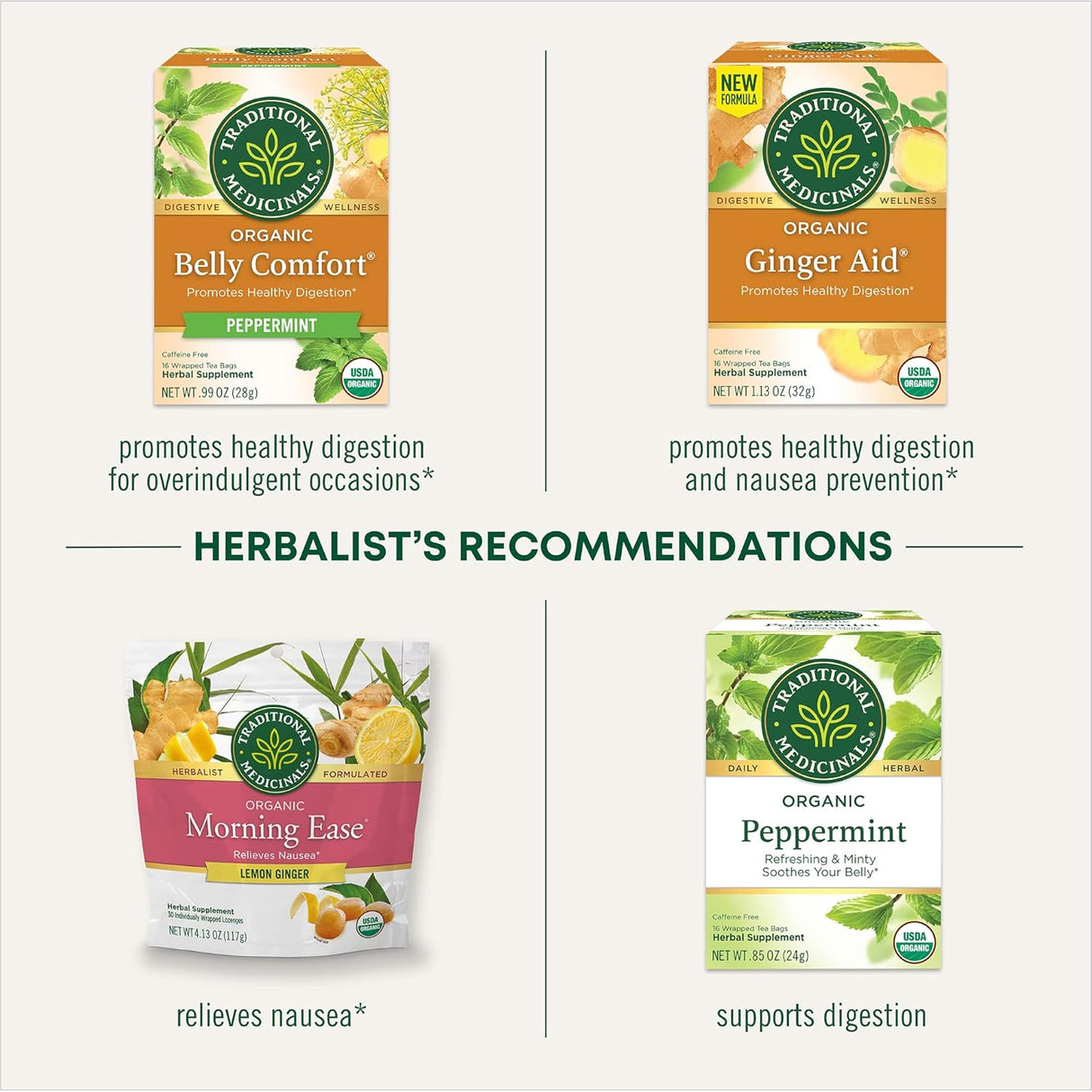 Suplemento de jengibre y limón Organic Belly Comfort 30 un