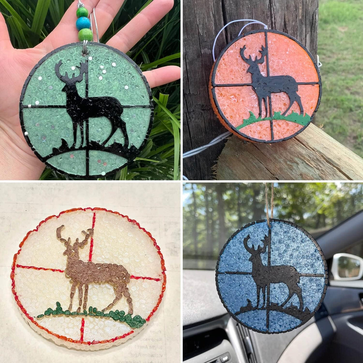Molde de Silicona para Freshies, Rifanda, Navidad, 60x60mm
