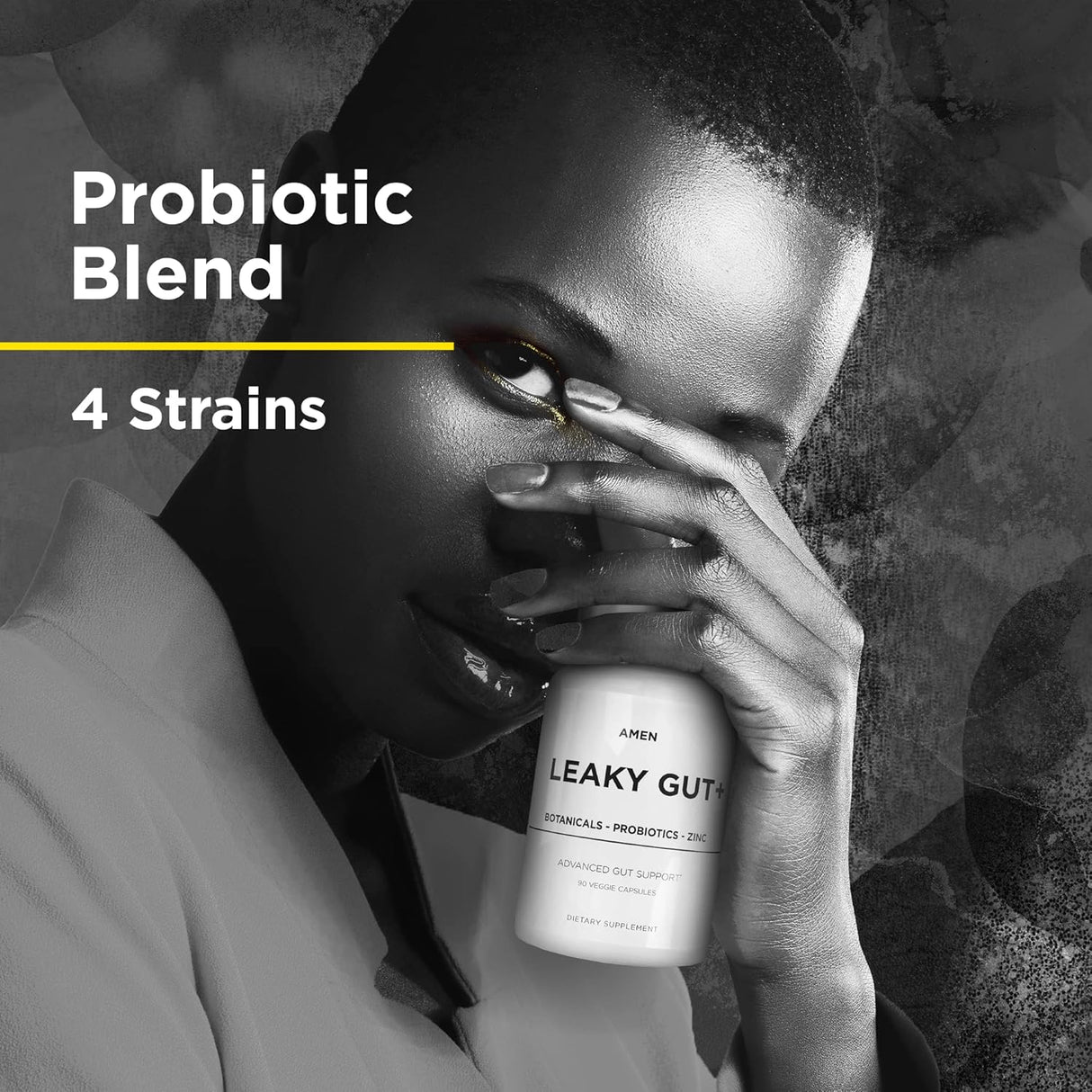 Suplemento Leaky Gut - Amen - Vegan, Probióticos, 90 cápsulas