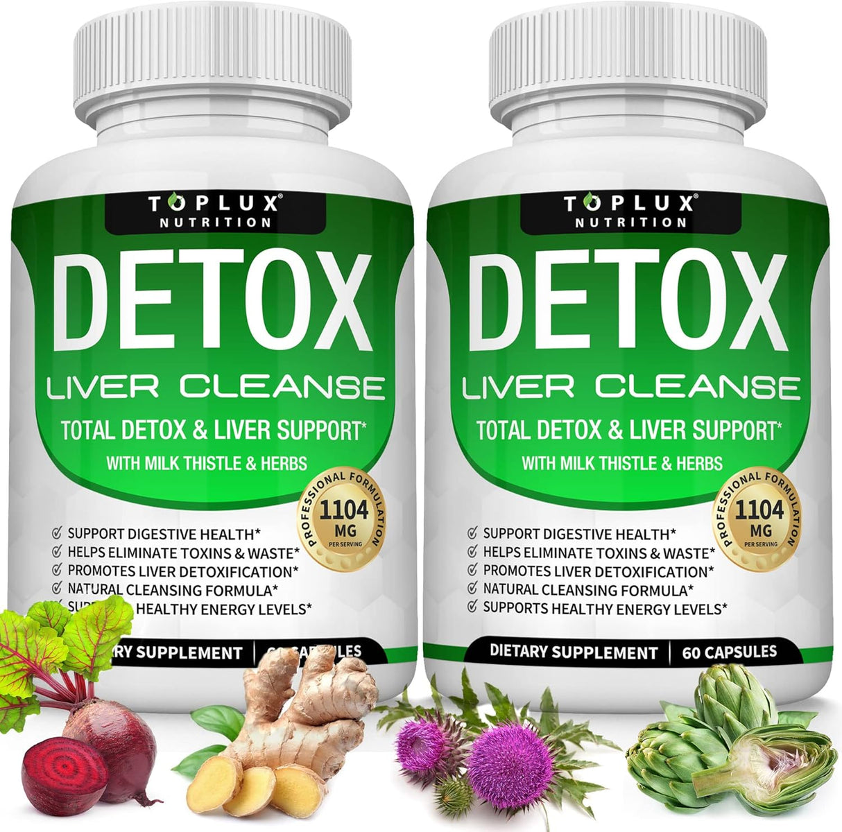 Suplemento y apoyo hepático de desintoxicación natural Toplux