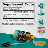 Suplemento de Melena de León - Orgánico - 72,000 mg / 2 oz