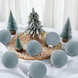 15 Pcs Adornos de Bolas de Navidad Flocked Liliful
