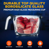 Vaso medidor de vidrio NutriChef 8.5 oz NutriChef