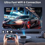 Proyector FUDONI 1080P WiFi Bluetooth 20000L para Cine en Casa