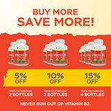 Vitamin B2 Holístico Purely, 400mg, 240 cápsulas veganas
