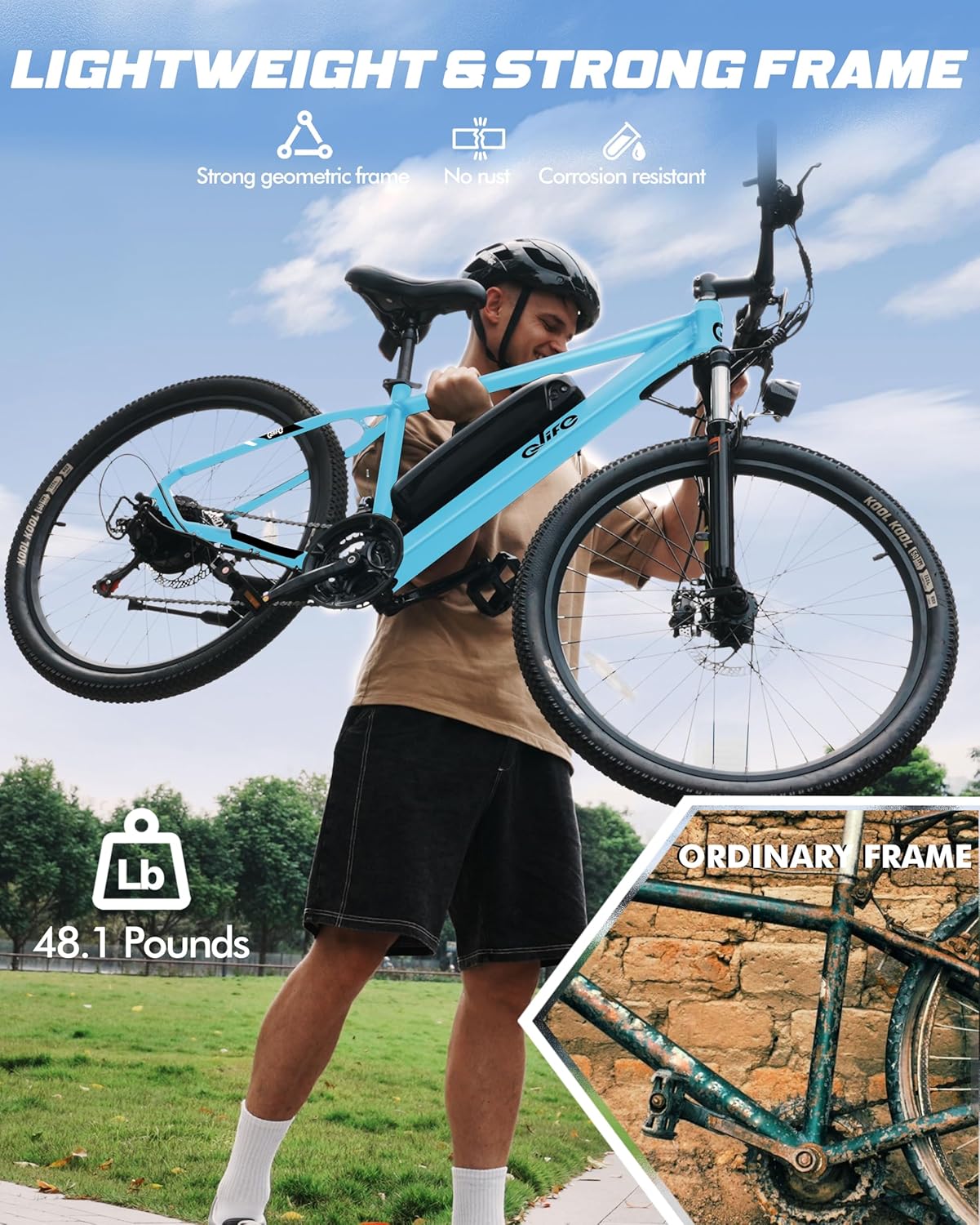 Bicicleta Eléctrica Racer 21 Velocidades 750W MTN 375Wh E-MTB