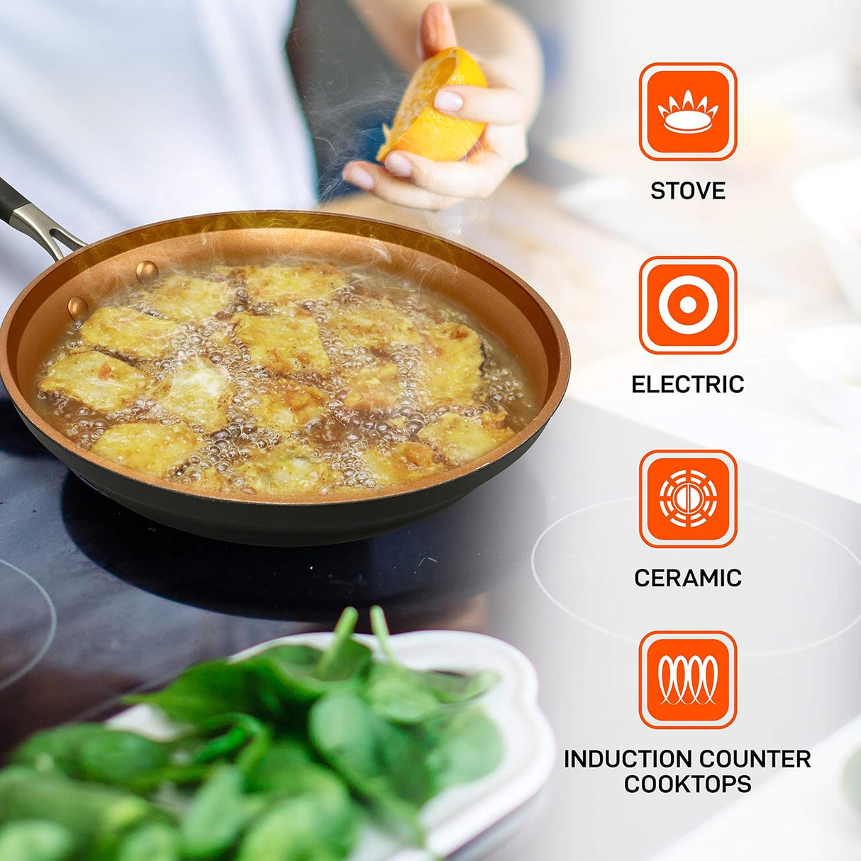 Juegos de Ollas de cocina de lujo NUTRICHEF NCCWALN14.5