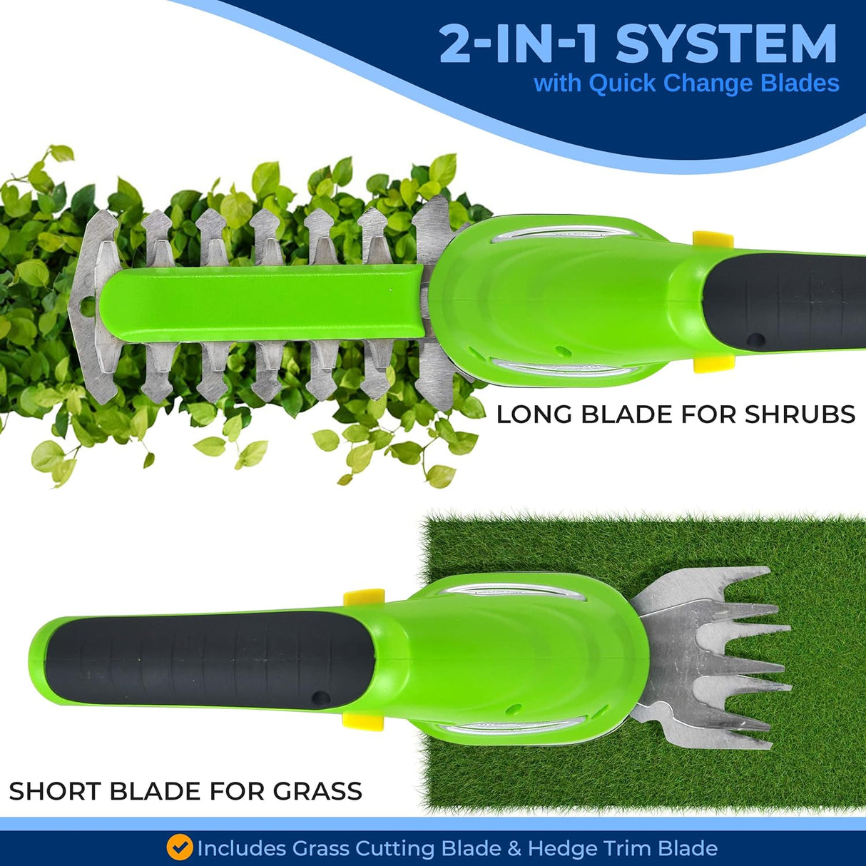 Tijeras de césped eléctrica portátil SERENELIFE PSLHTM25
