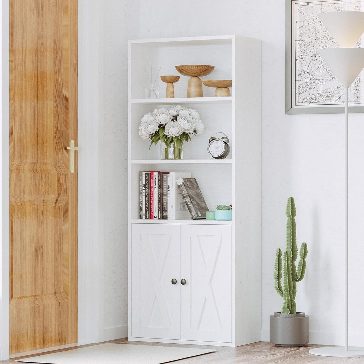 Estantería Industrial IRONCK 5 Estantes con Puertas 11.8 Profundidad