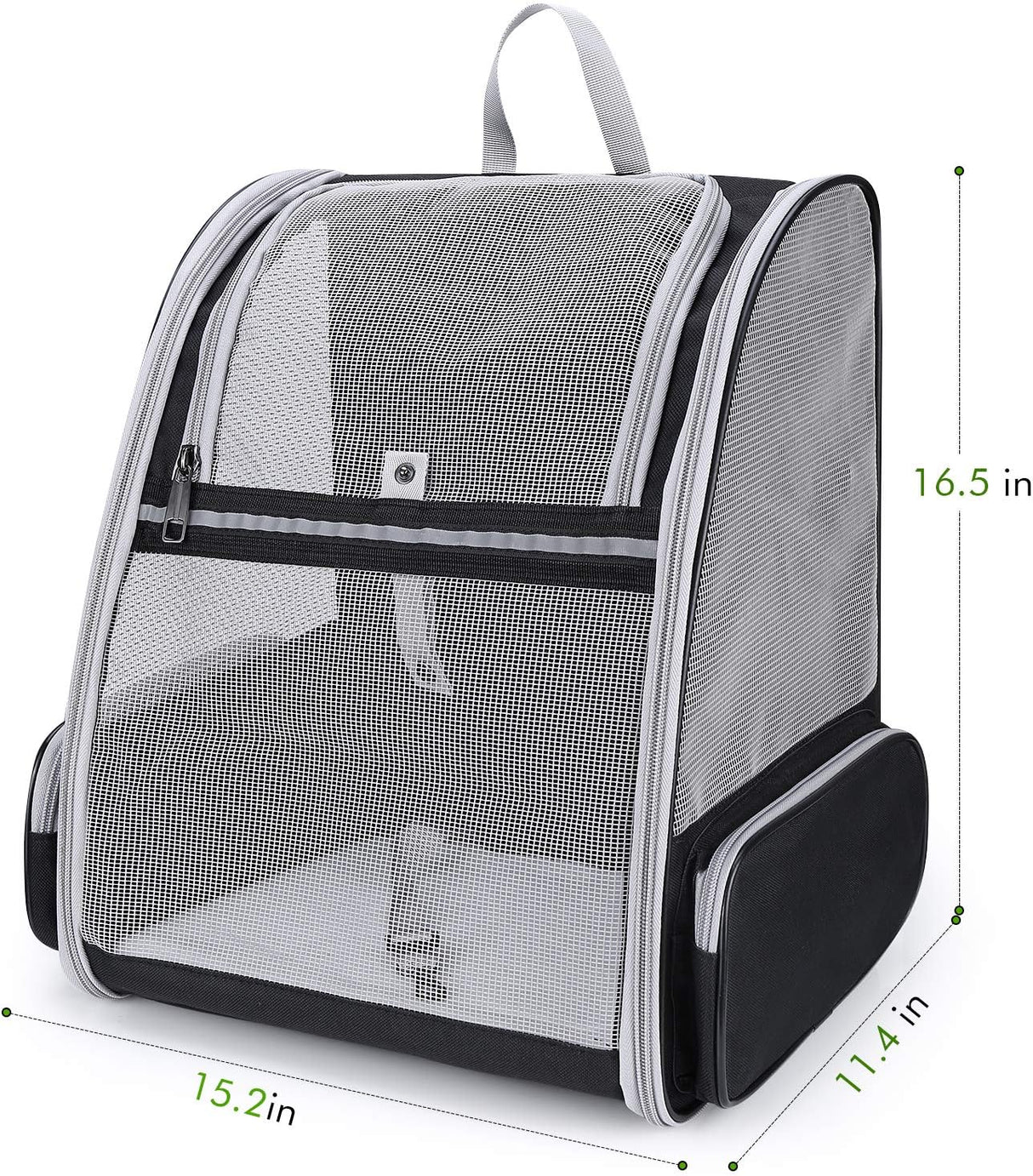 Mochila para mascotas para gatos malla totalmente ventilada
