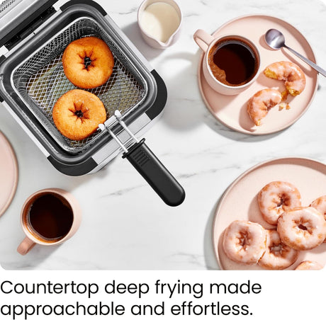 Freidora Chefman Fry Guy, 1.6L, Ventana, Control de Temp.