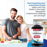 Suplemento FITO MEDICS  Metionina L Metionina 1200mg 150 cáp