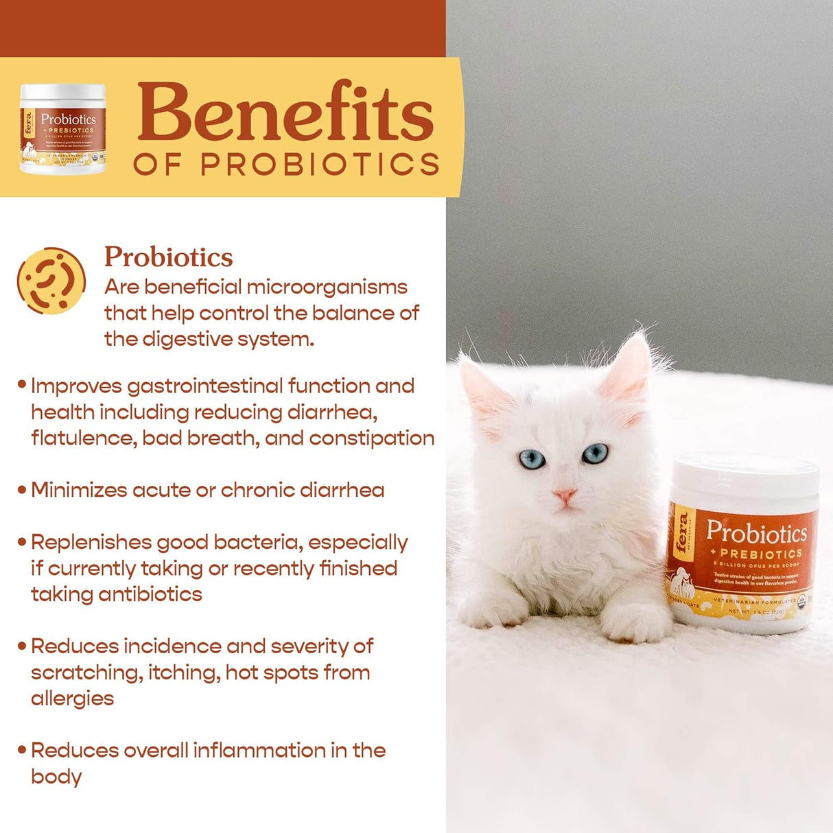 Vitaminas Probióticos para perros y gatos