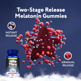 Apoyo para sueño de liberación en gomitas 6 mg, fresa,