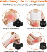 Masajeador de mano Snailax - Percusiones, Calor, Recargable