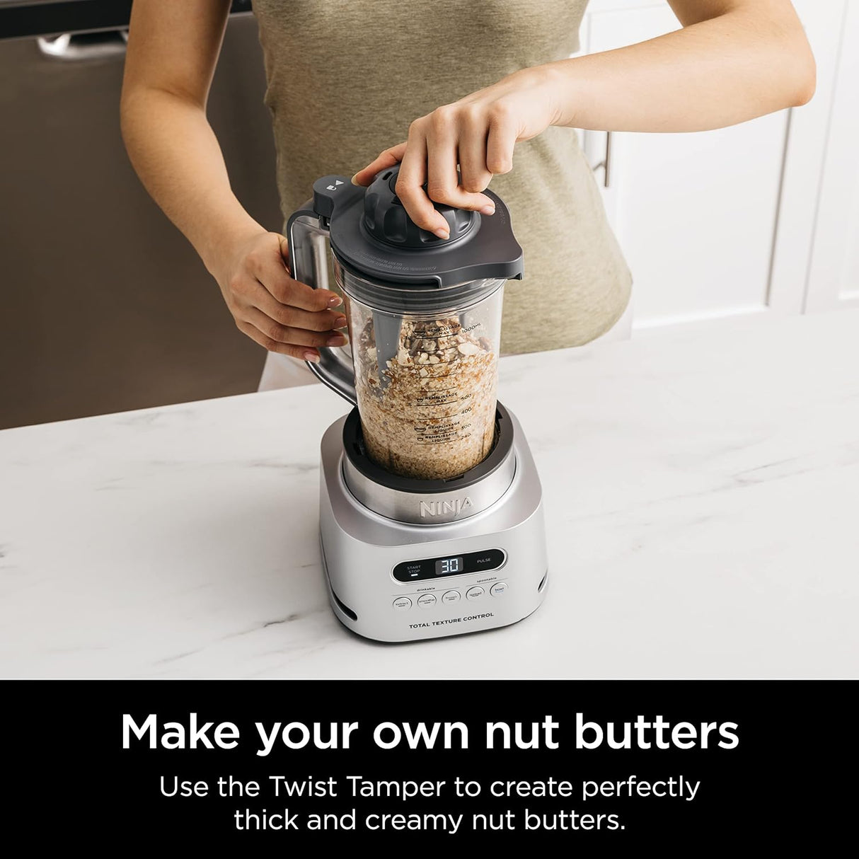 Licuadora Ninja SS151 TWISTi, extractor de nutrientes, 1600 W