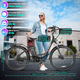 Bicicleta Eléctrica Vivi 750W, Batería Removible, 50 Millas