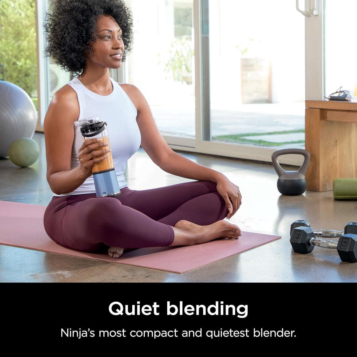 Licuadora Portátil Ninja, 18oz, Recargable USB-C, BC151BM