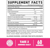 Suplemento Gomitas de colágeno para mujer biotina vitamina C