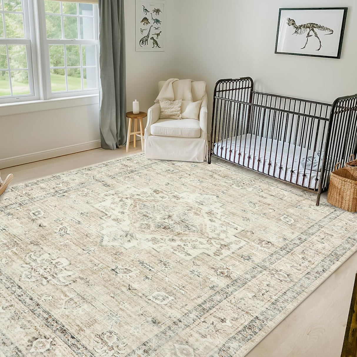 Alfombra Lavable 8x10 LIVEBOX Antideslizante Vintage Boho