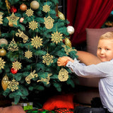 Juego de 42 Adornos de Árbol de Navidad - Decoración Festiva