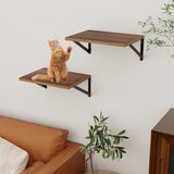 Estantes Flotantes de Madera 12 Axeman, Rusticidad, Set de 2