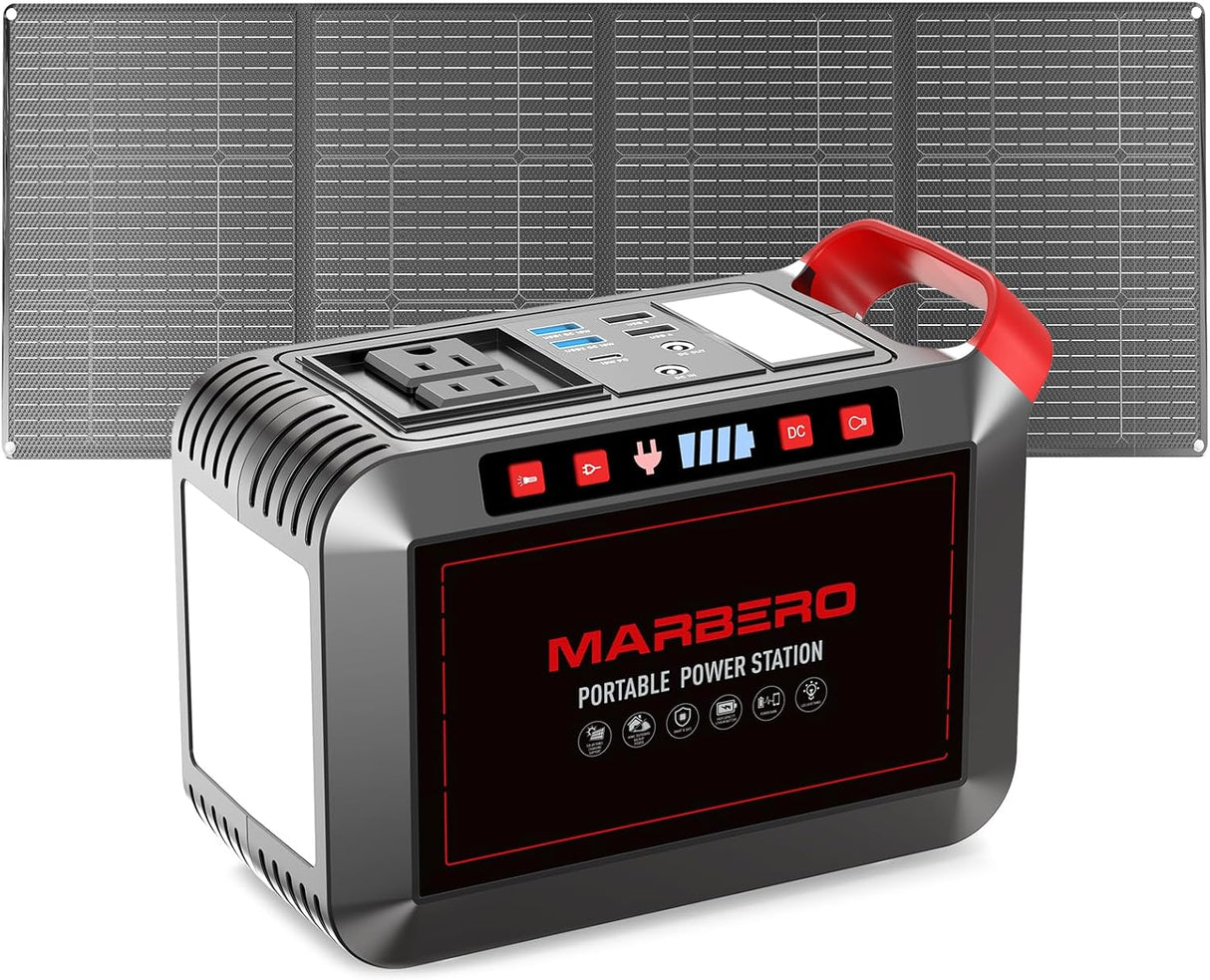 Generador Solar Portátil 300W con Panel Solar Plegable 60W
